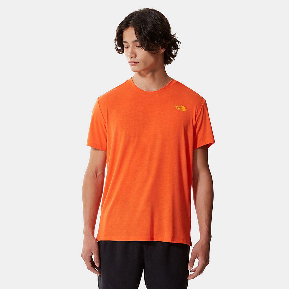 The North Face Wander Ανδρικα T Shirt - Πορτοκαλι (MWFH83574)